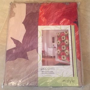 Fabric shower curtain